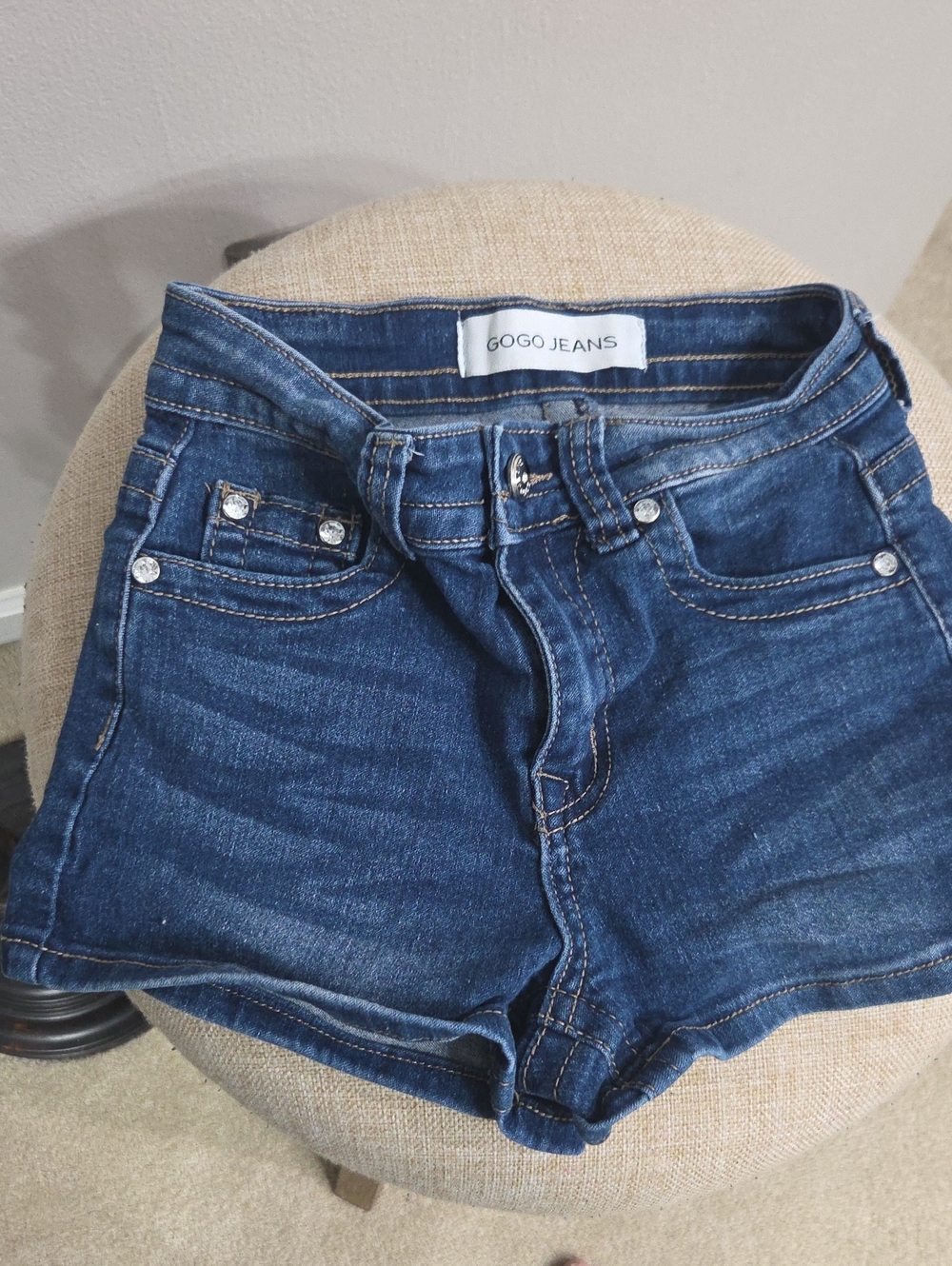 GOGO JEANS Women's Dark Blue Denim Shorts